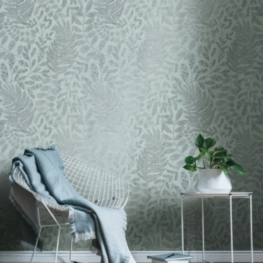 Battle Of Style Collection Wallpaper By AS Creation - X2 Mint Green And Silver